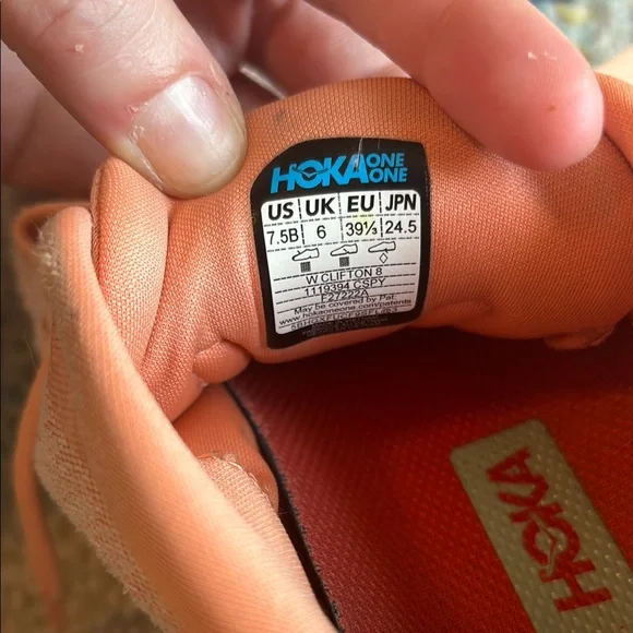 Hoka Women's W Clifton 8 Coral - Picture 4 of 5